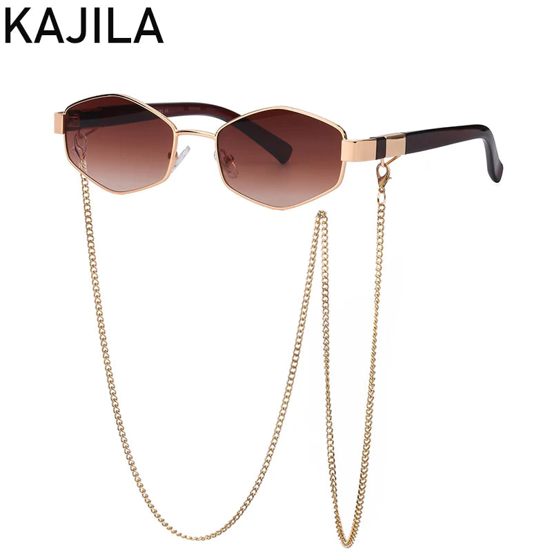 Lunettes de Soleil Hexagonales Punk