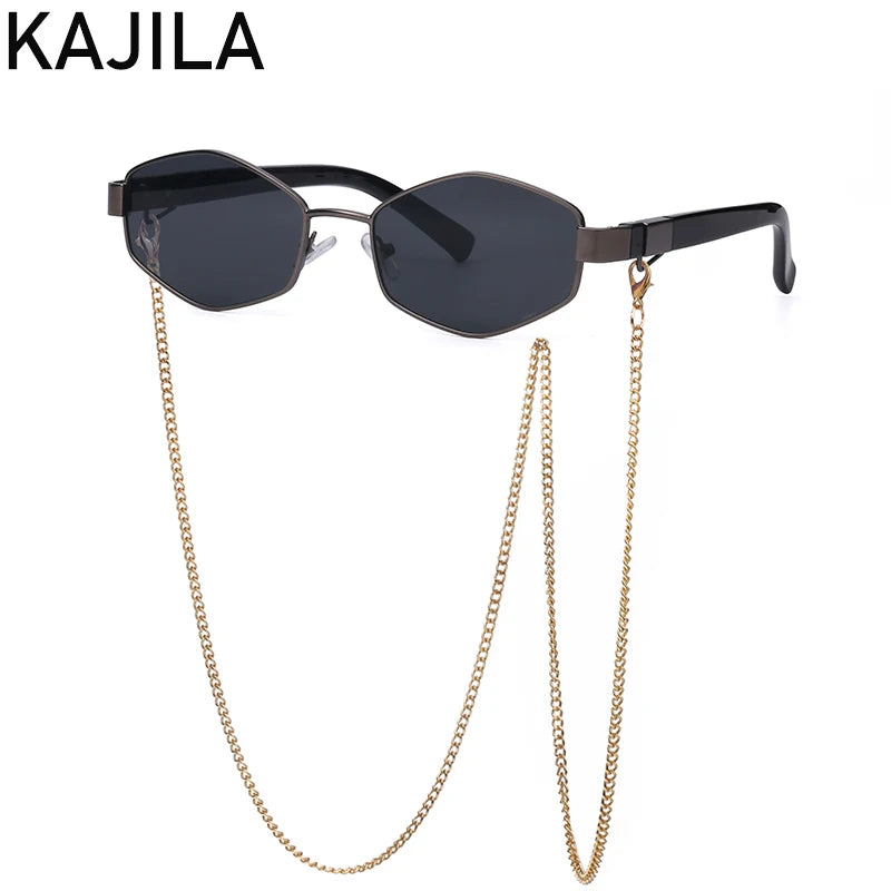 Lunettes de Soleil Hexagonales Punk