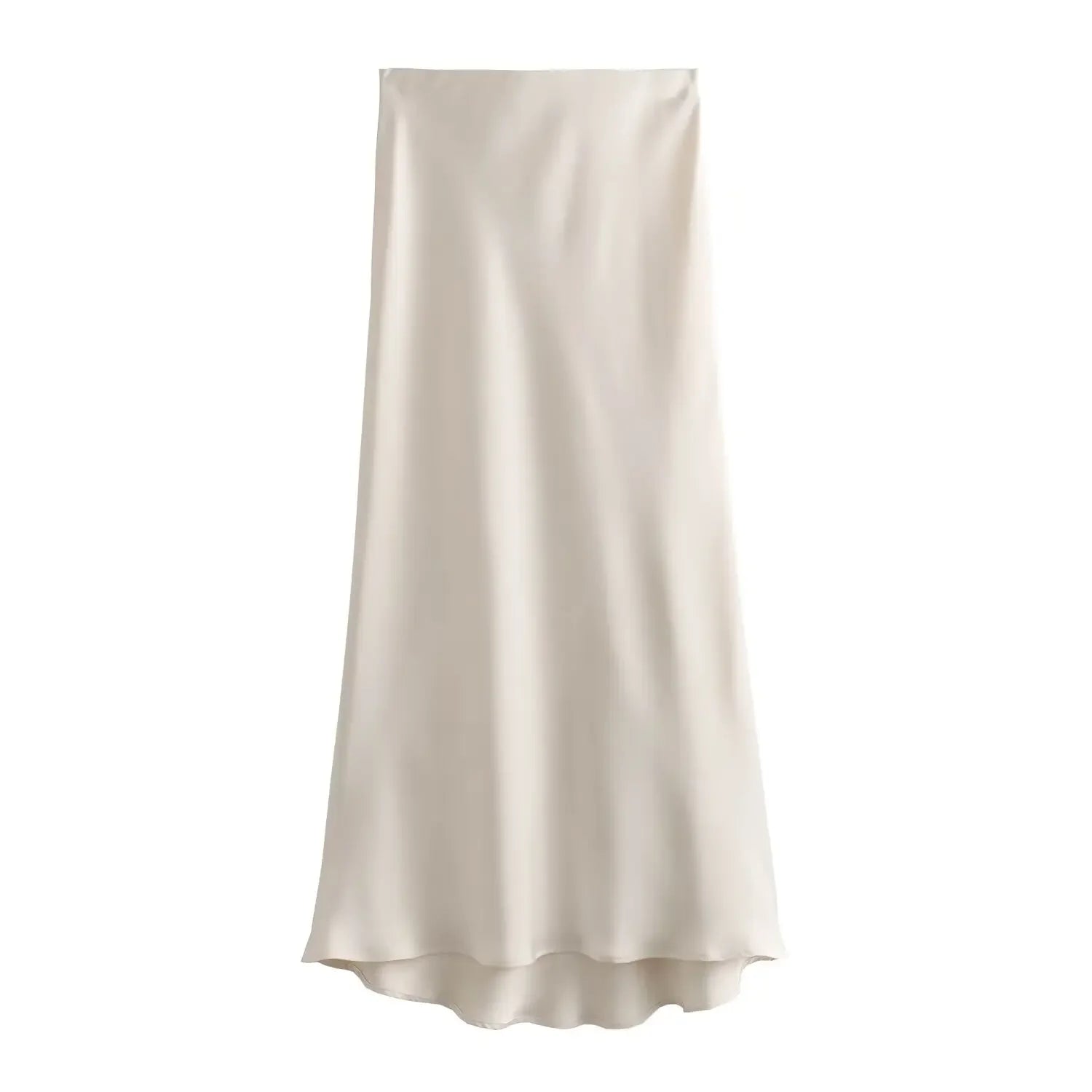 Jupe Midi Satin Élégante
