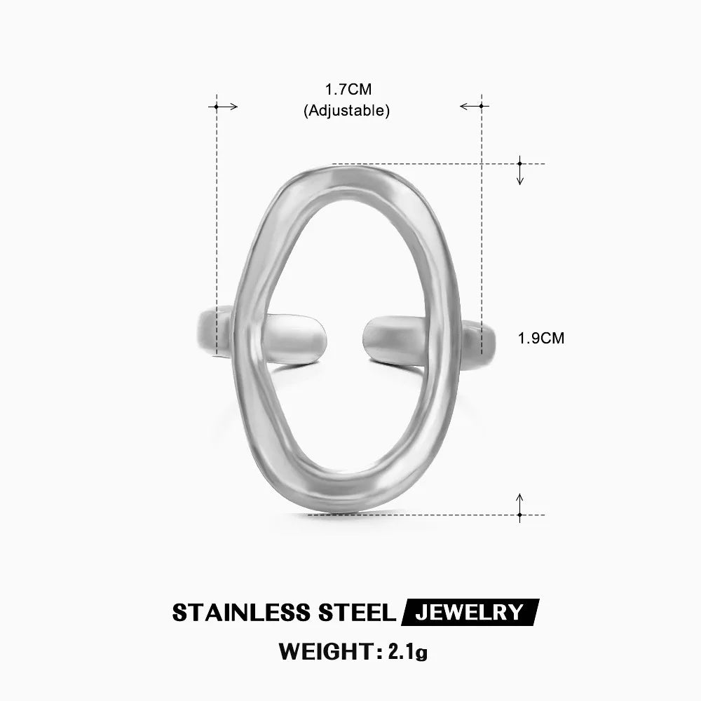 Bague Cœur Acier Inoxydable