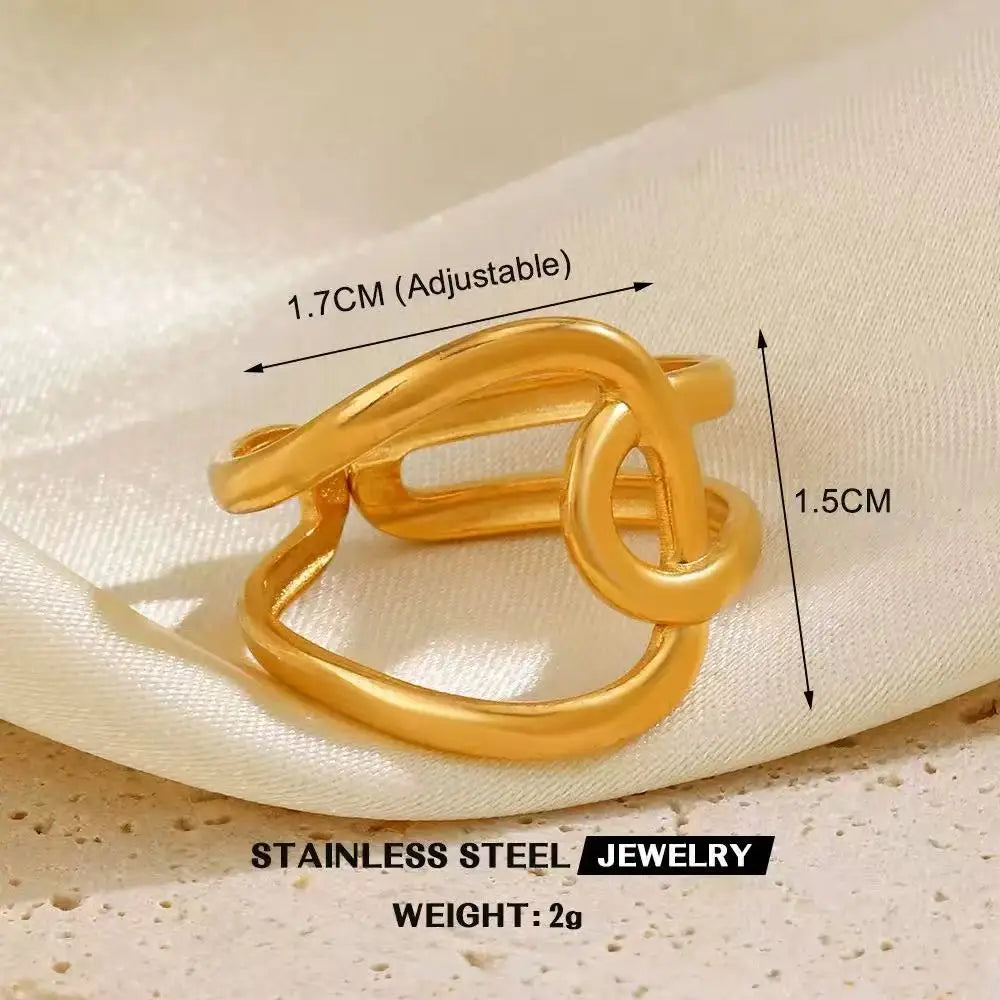 Bague Cœur Acier Inoxydable