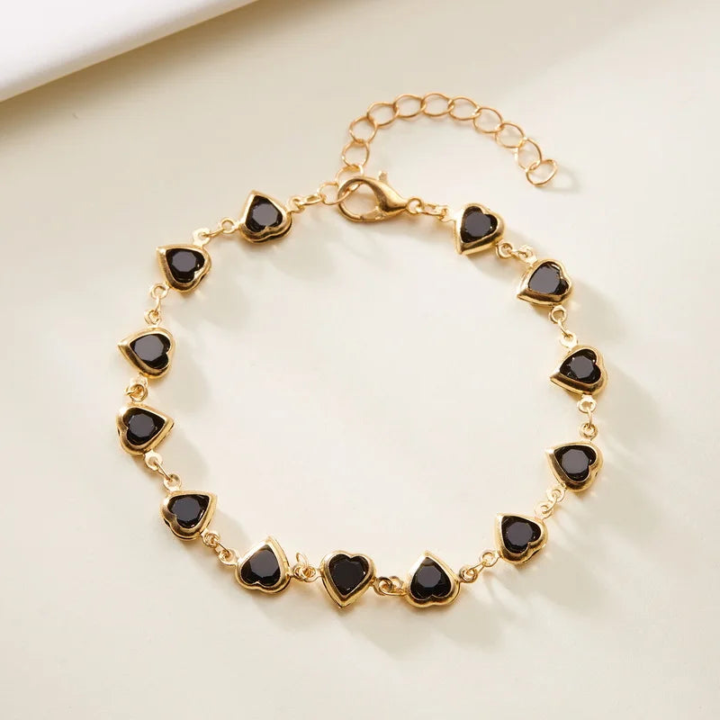 Bracelet Cœur Cristal Zircon