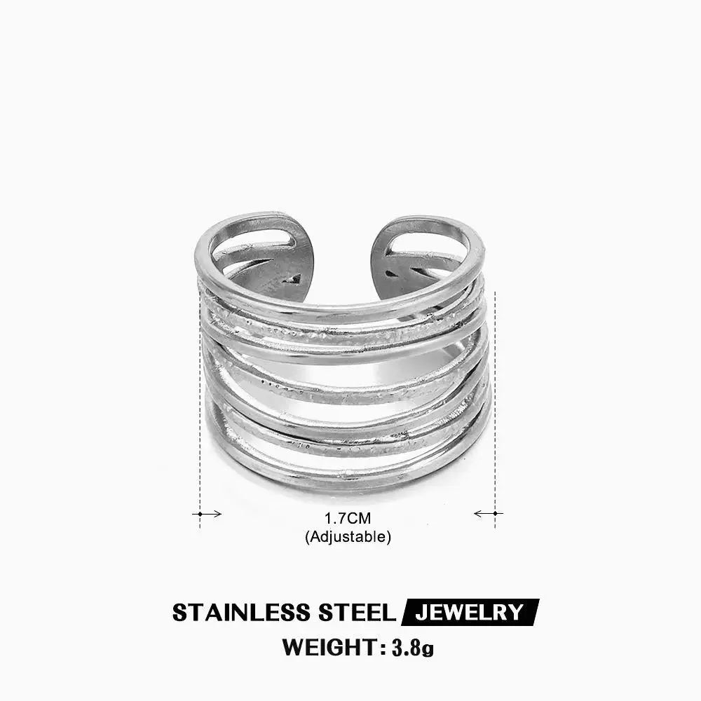 Bague Cœur Acier Inoxydable