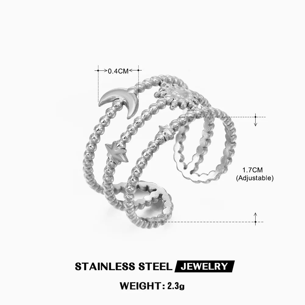 Bague Cœur Acier Inoxydable