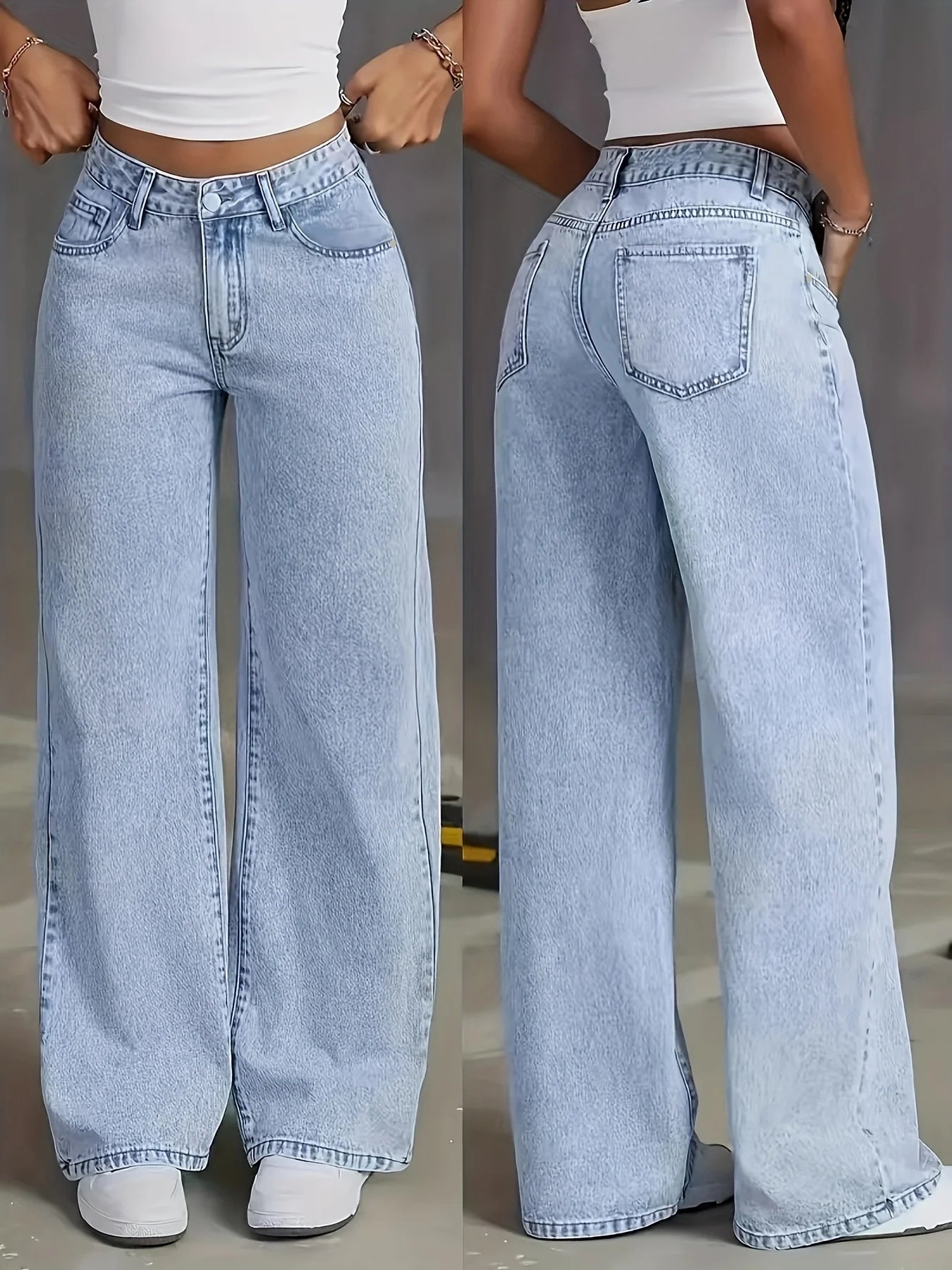 Jean Large Taille Haute Y2K