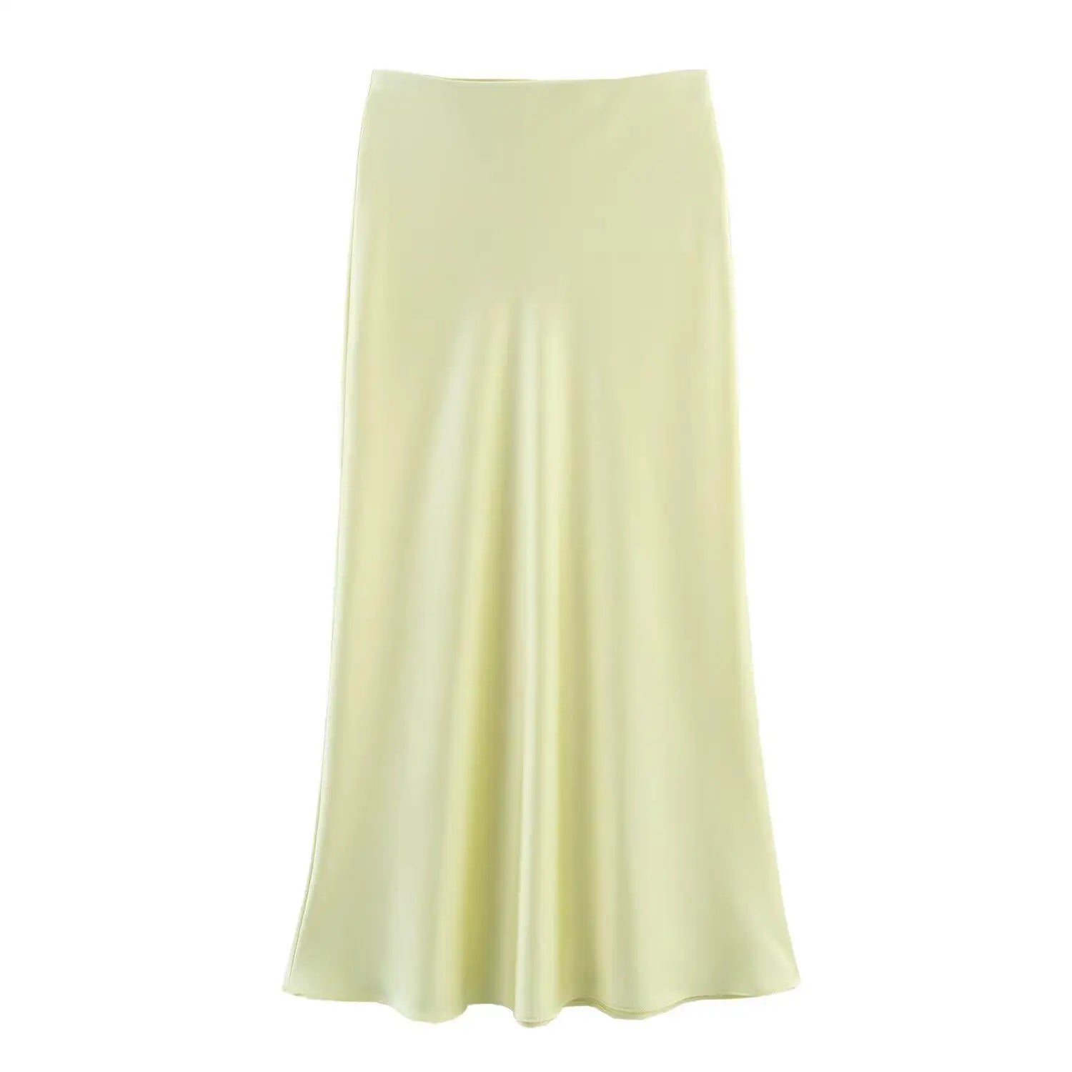 Jupe Midi Satin Élégante