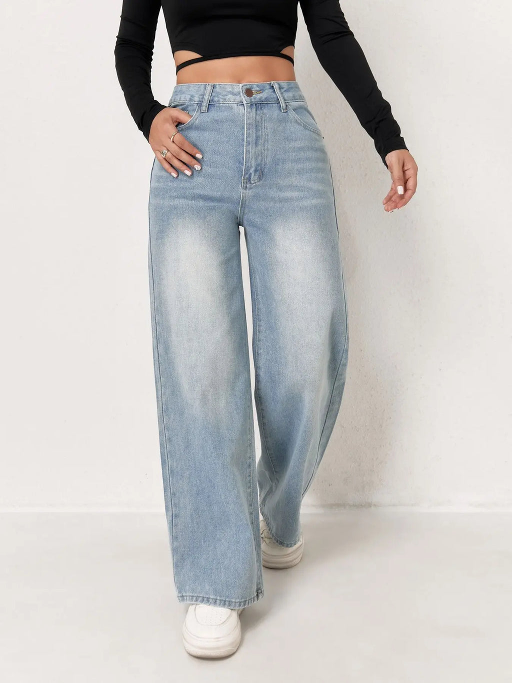 Jean Large Taille Haute Y2K