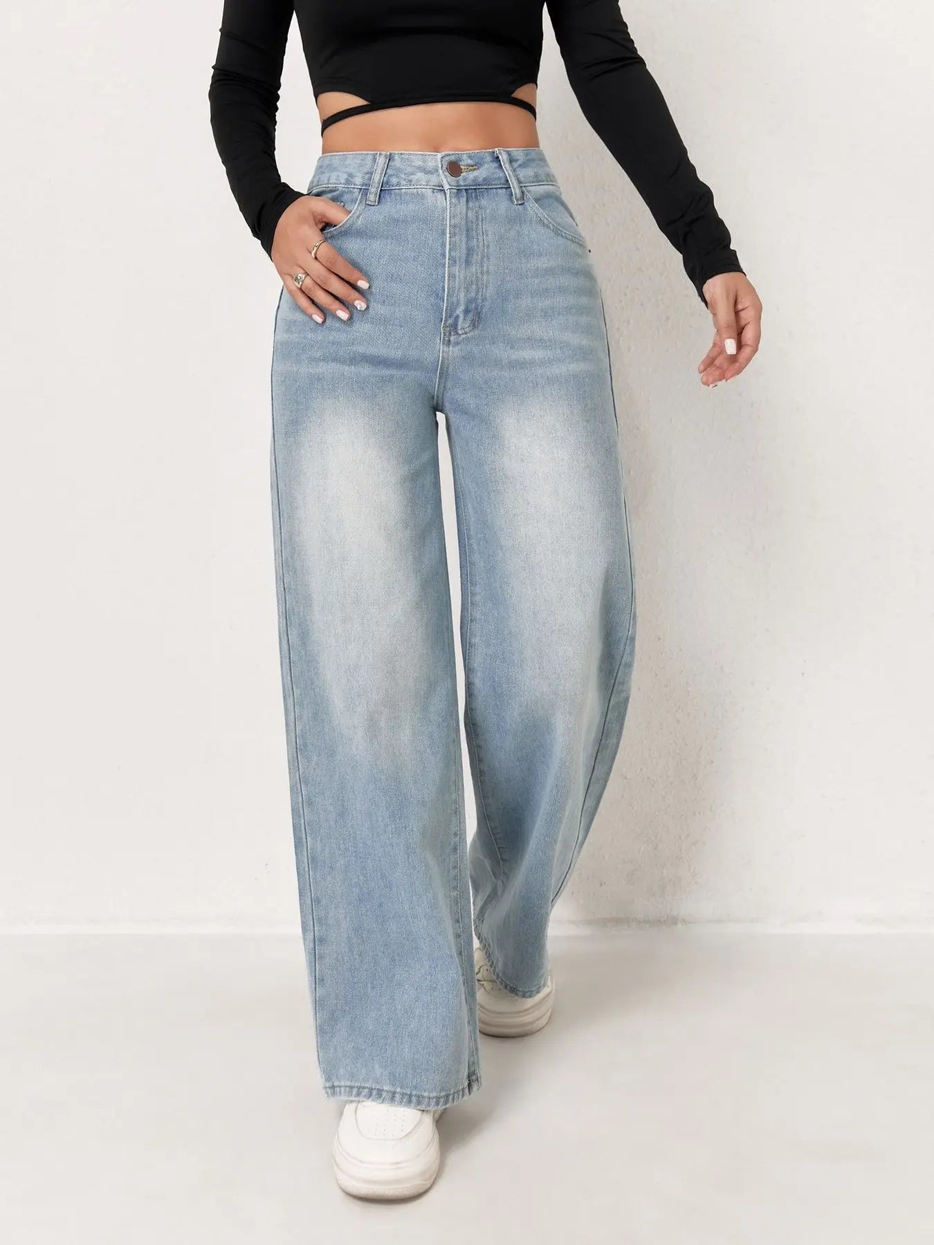 Jean Large Taille Haute Y2K