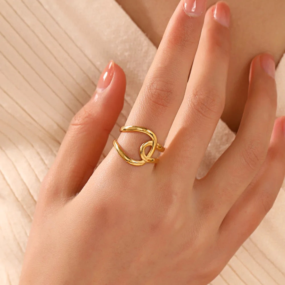 Bague Cœur Acier Inoxydable
