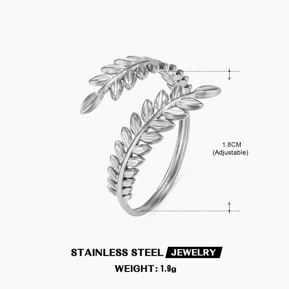 Bague Cœur Acier Inoxydable