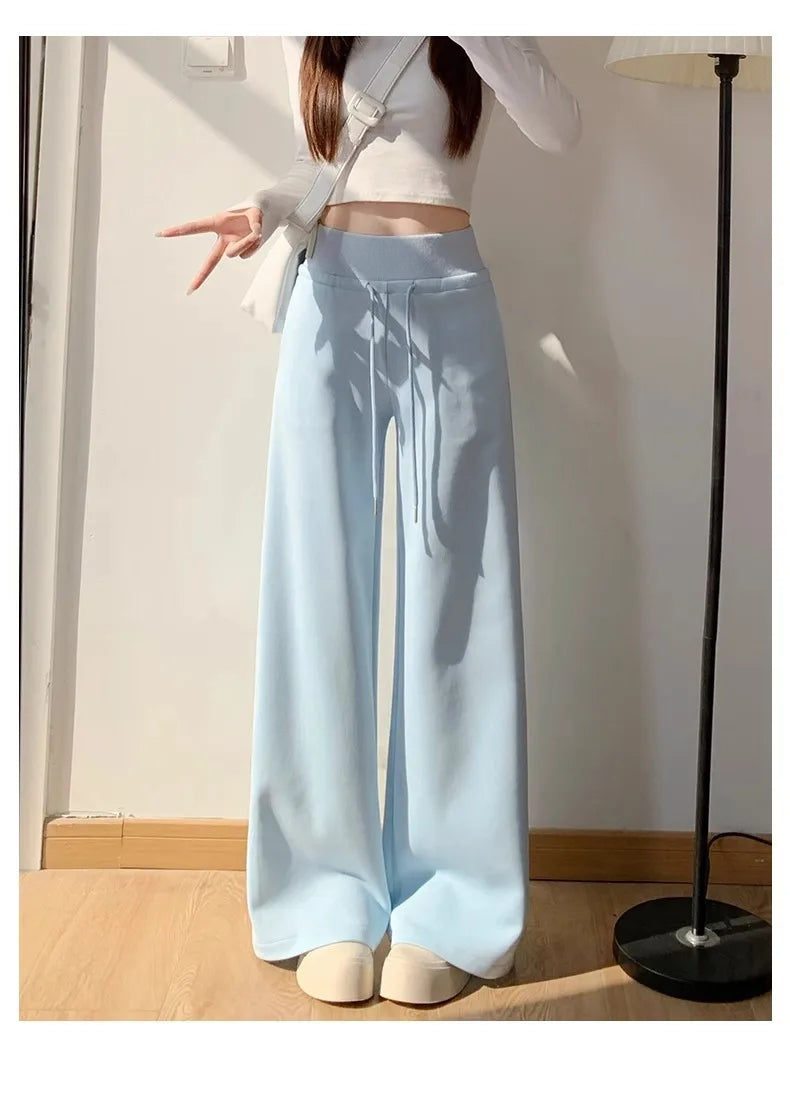 Pantalon Large Gris Sport & Style