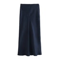Jupe Midi Satin Élégante