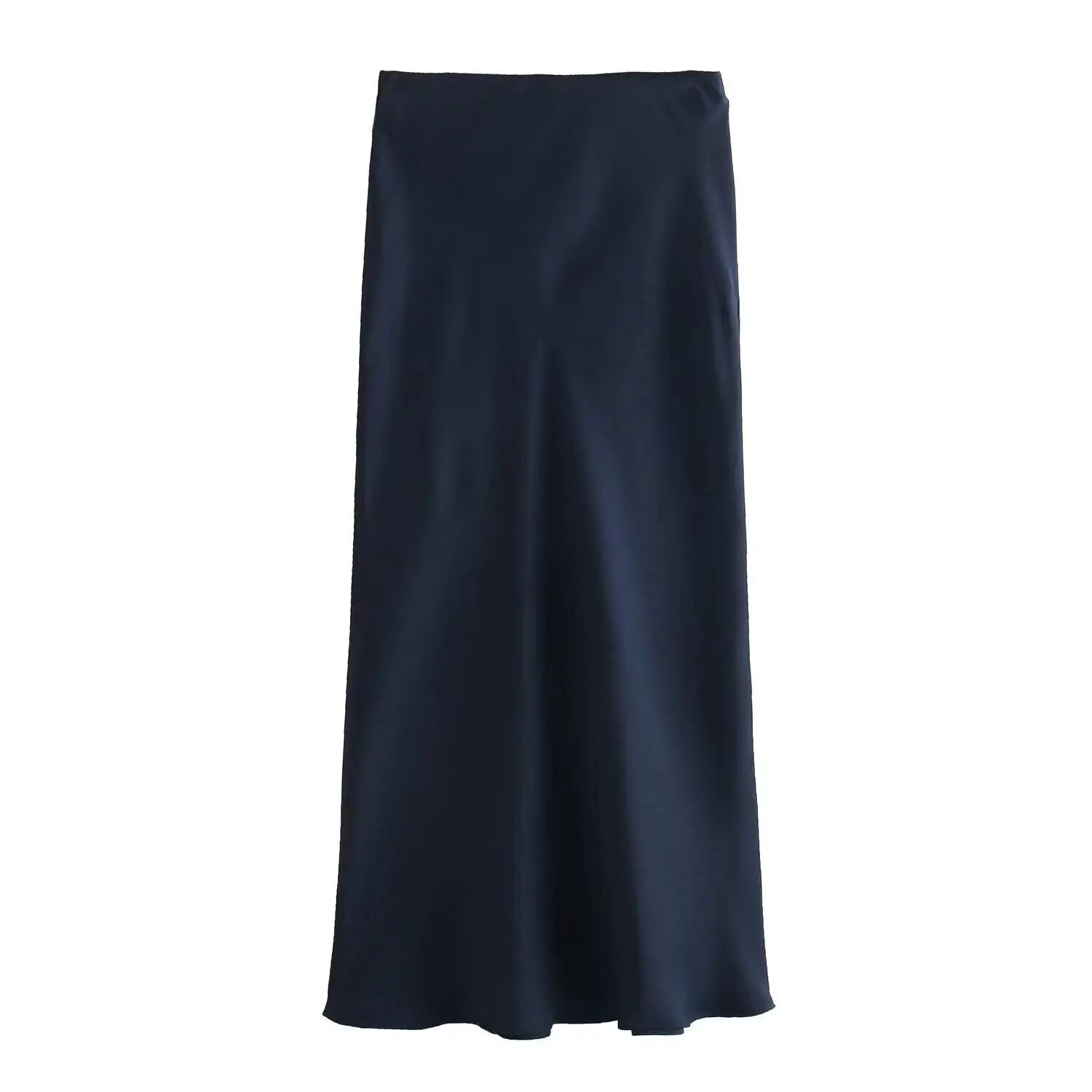 Jupe Midi Satin Élégante