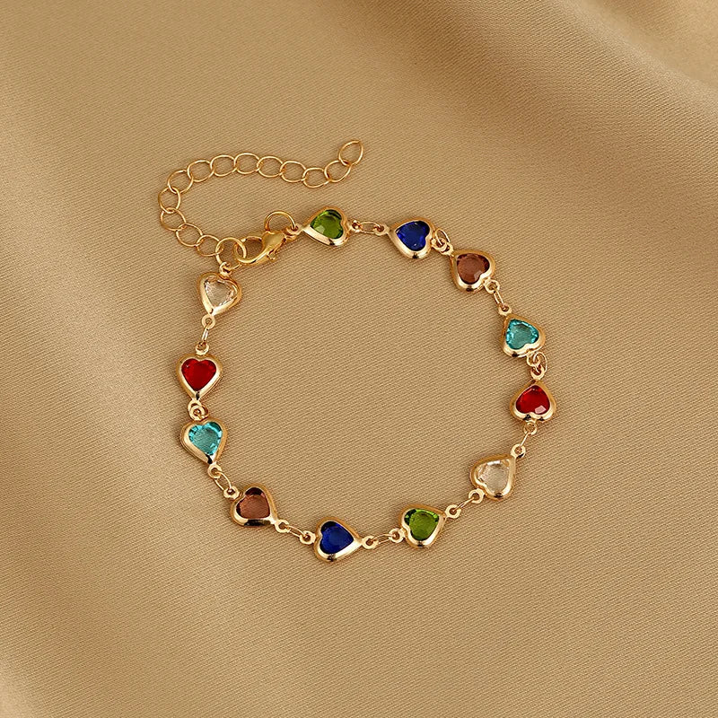 Bracelet Cœur Cristal Zircon