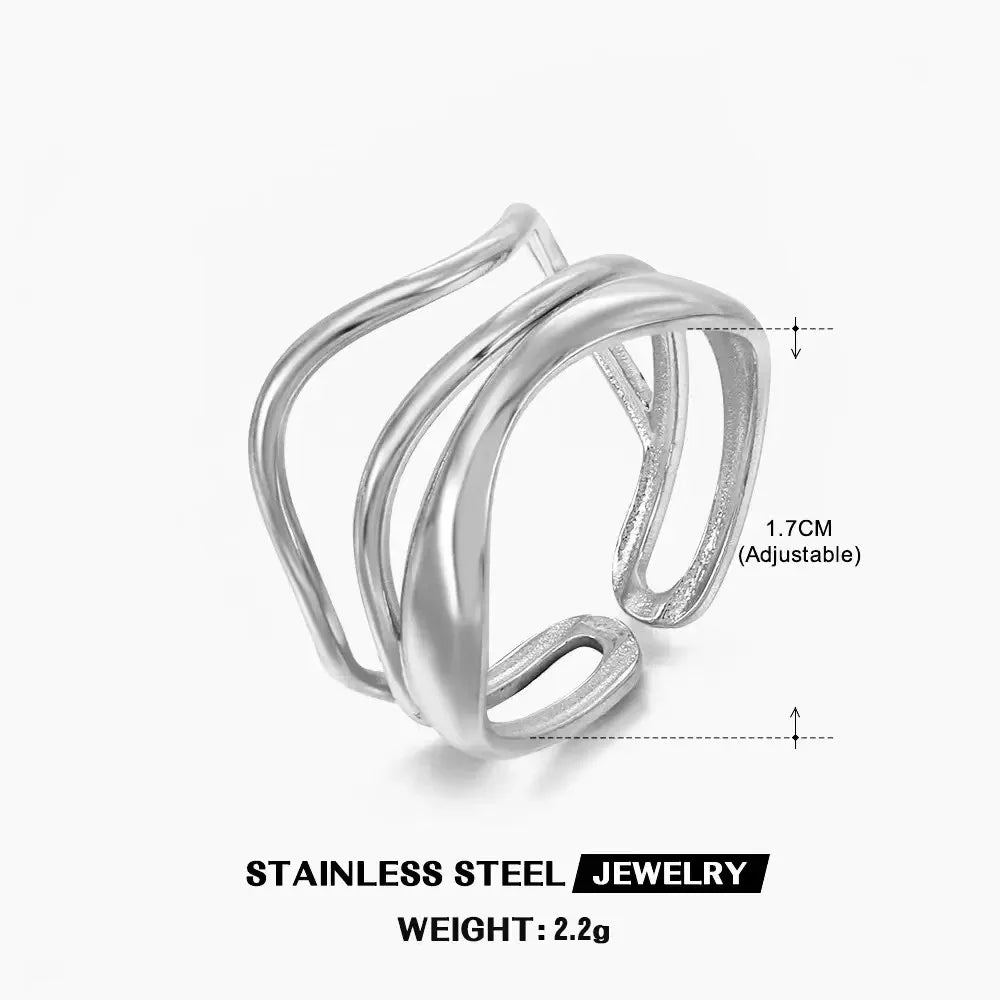 Bague Cœur Acier Inoxydable