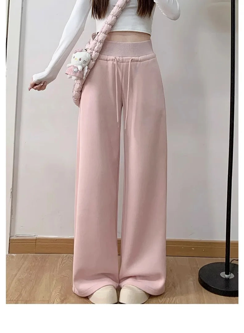 Pantalon Large Gris Sport & Style