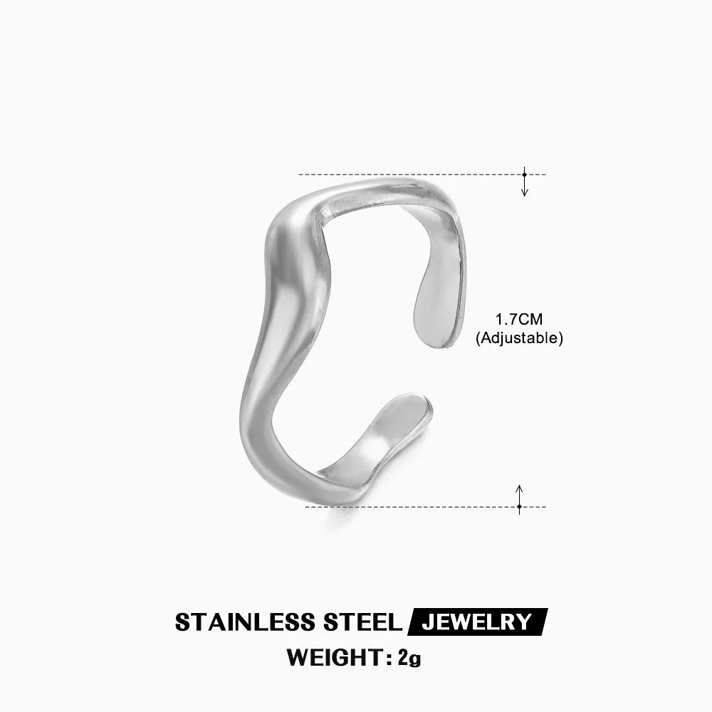 Bague Cœur Acier Inoxydable