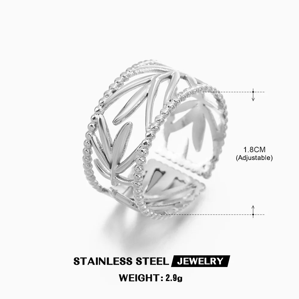 Bague Cœur Acier Inoxydable