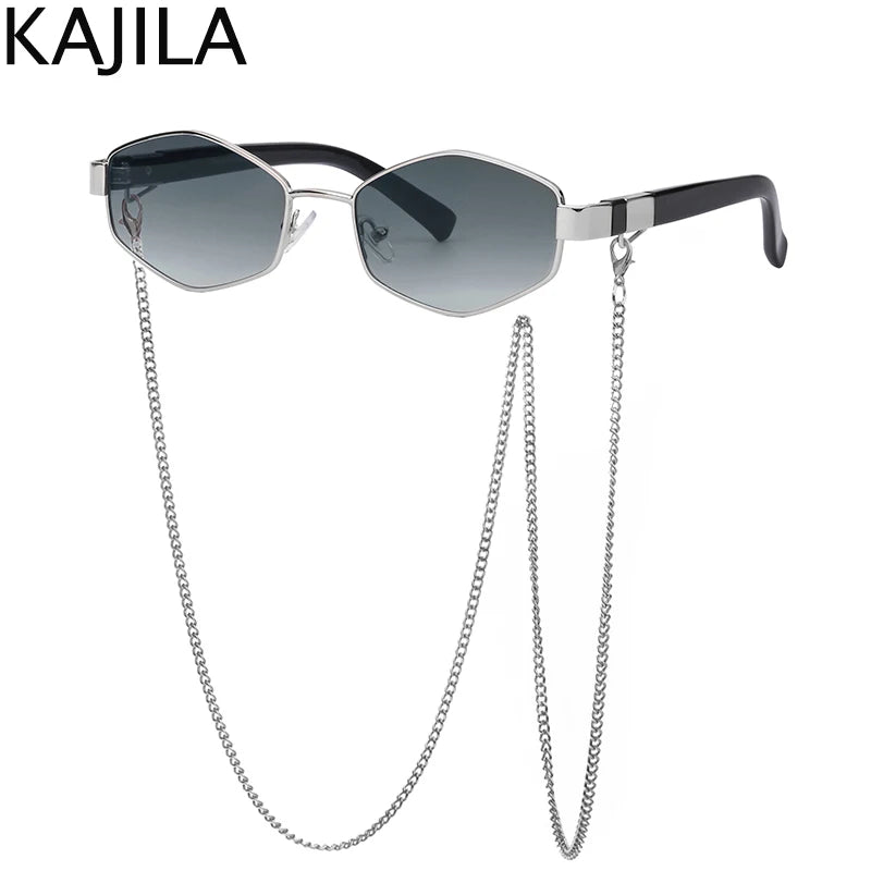 Lunettes de Soleil Hexagonales Punk