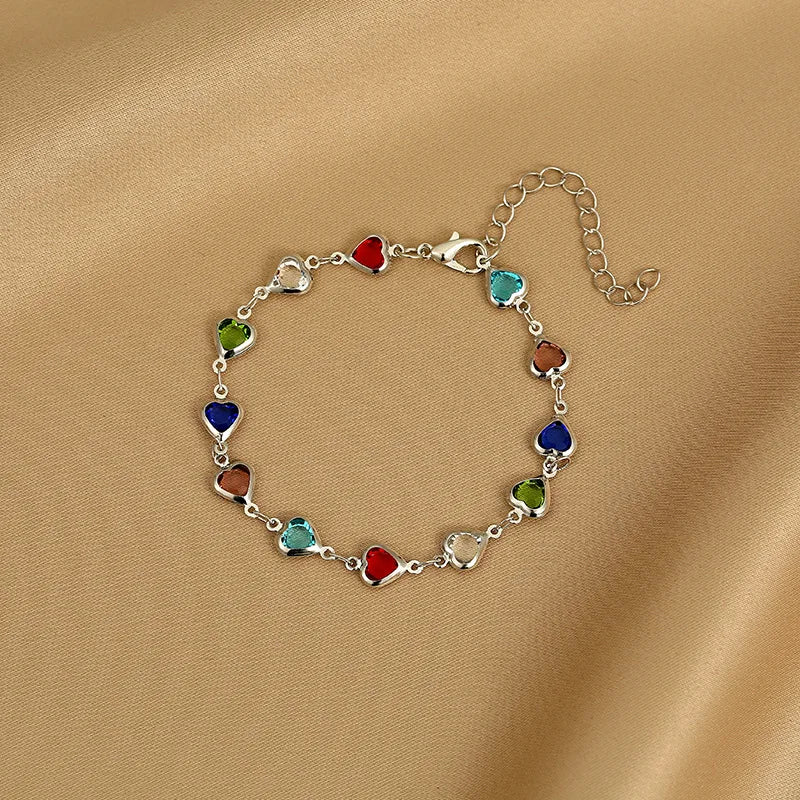 Bracelet Cœur Cristal Zircon