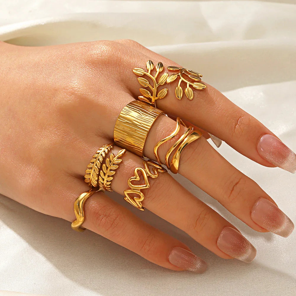 Bague Cœur Acier Inoxydable
