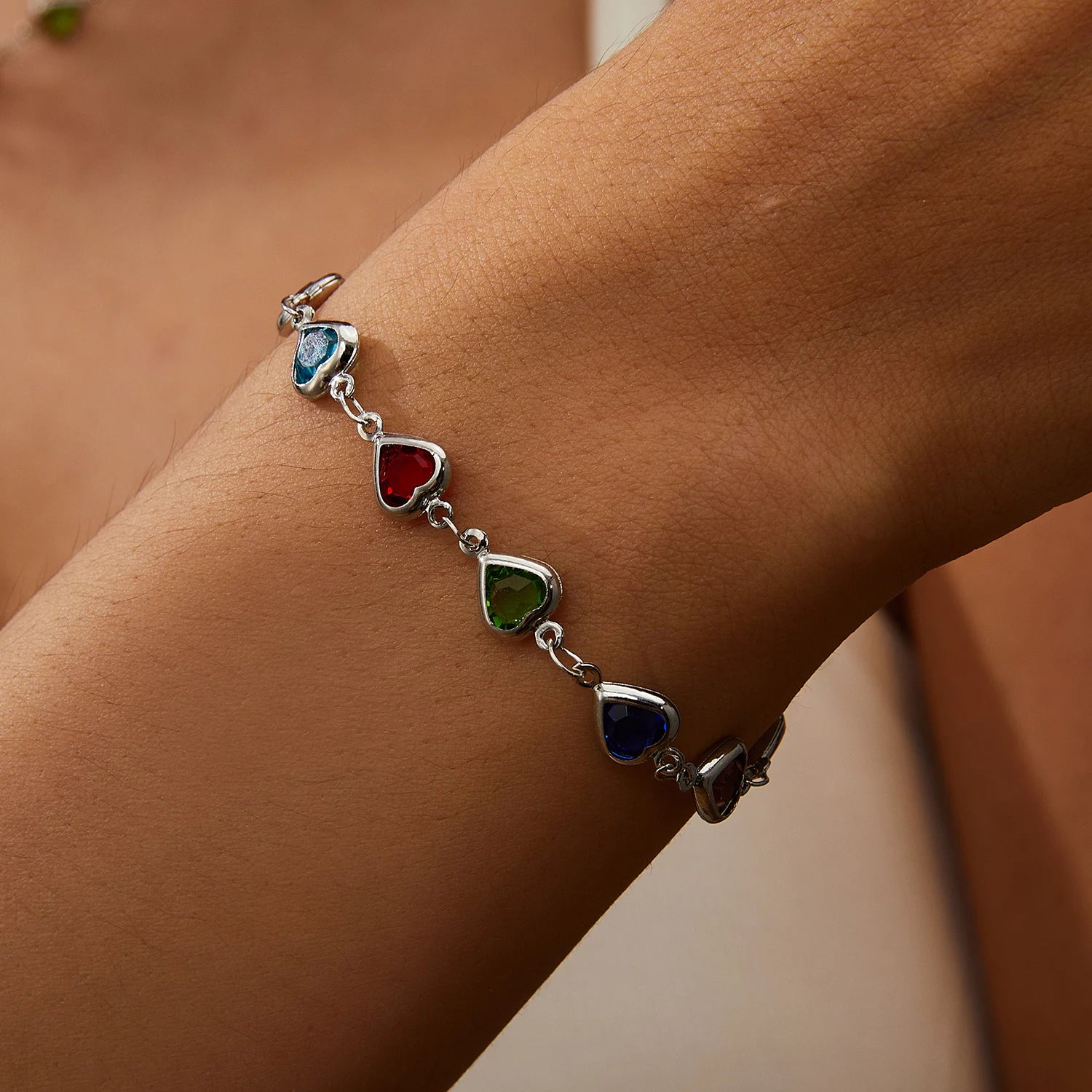 Bracelet Cœur Cristal Zircon