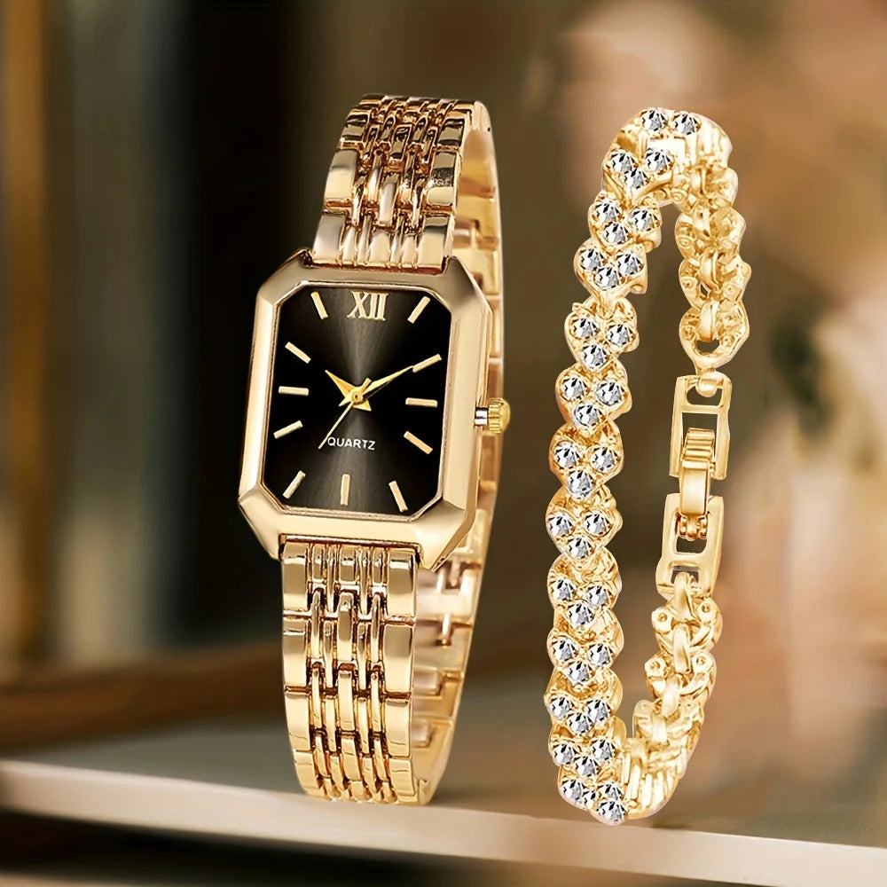 Coffret Montre & Bracelet Strass