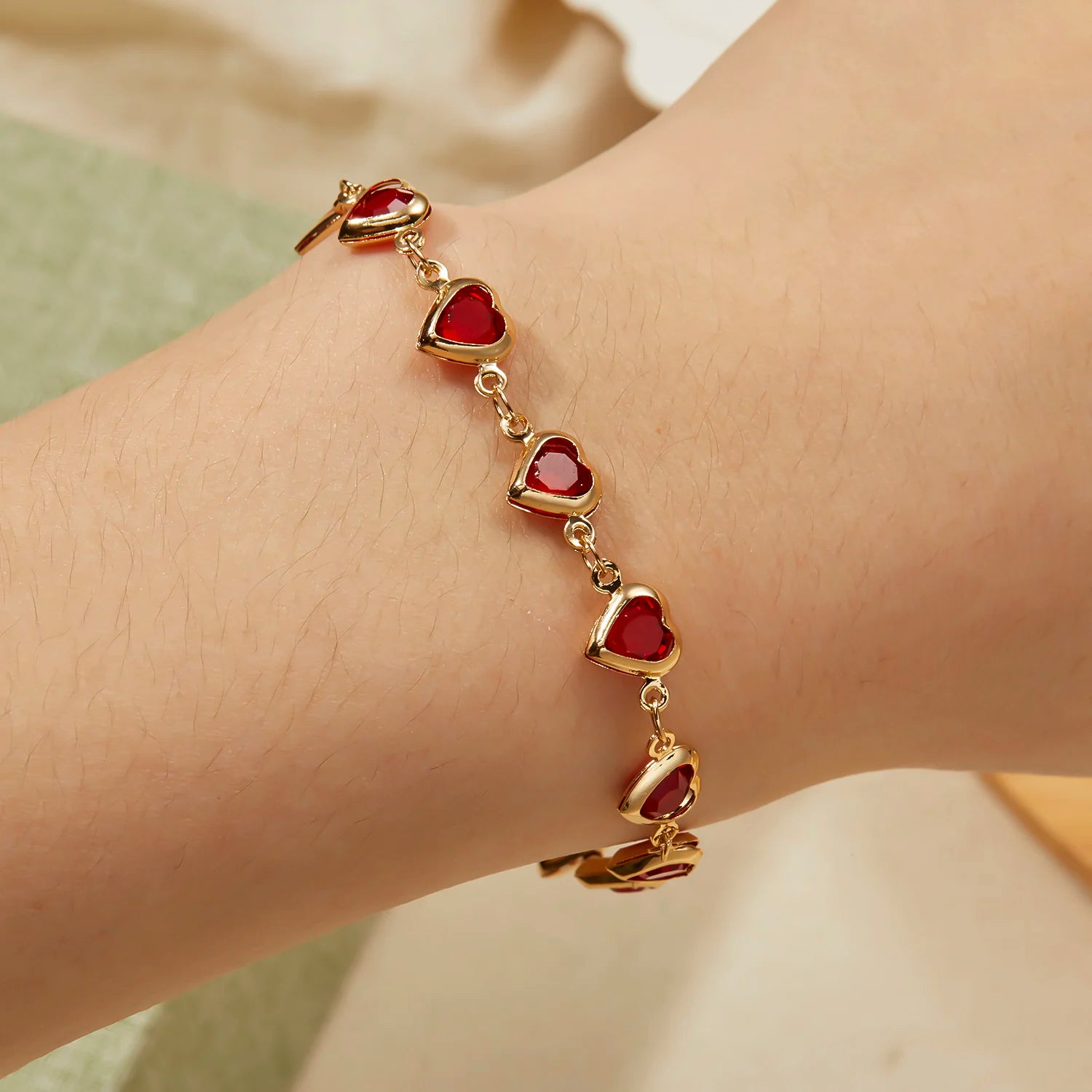 Bracelet Cœur Cristal Zircon