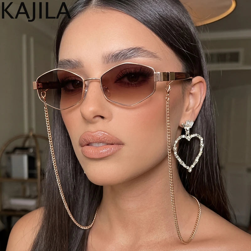 Lunettes de Soleil Hexagonales Punk