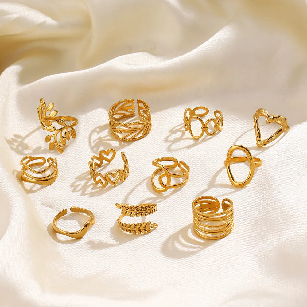 Bague Cœur Acier Inoxydable