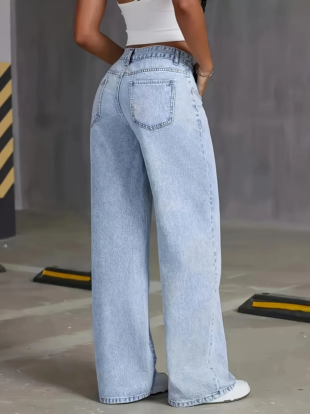 Jean Large Taille Haute Y2K