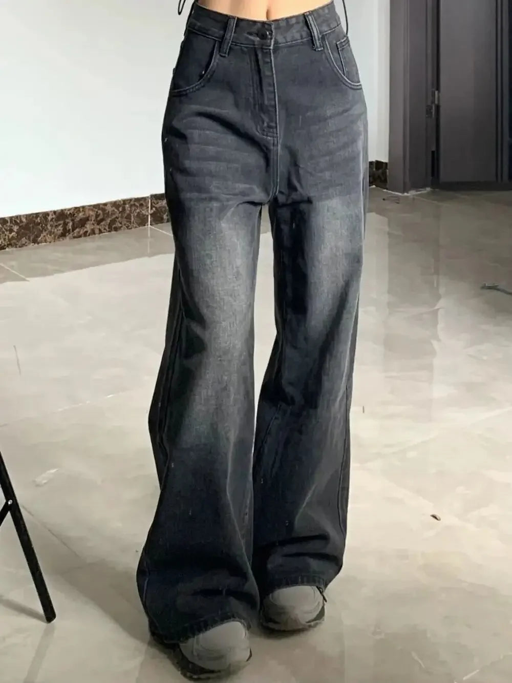 Jean Évasé Taille Haute Gainant