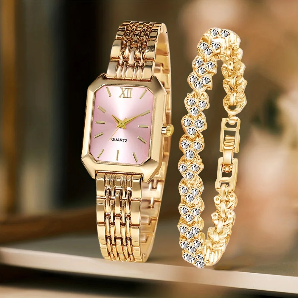 Coffret Montre & Bracelet Strass